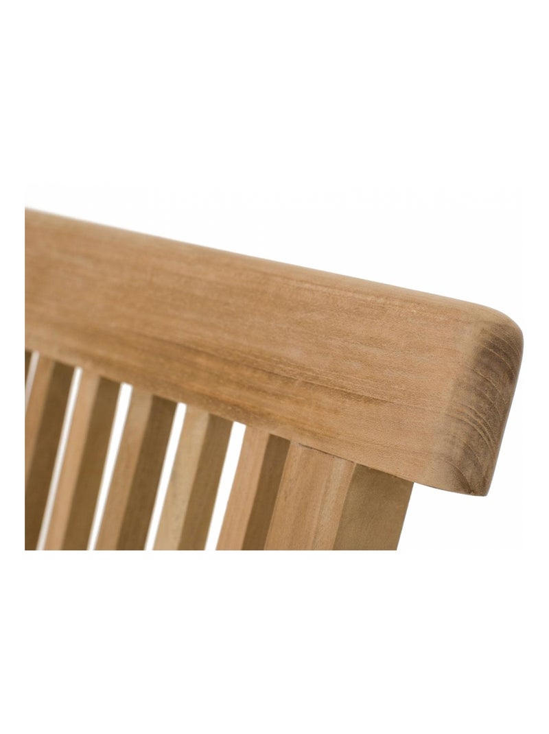 KAJANG Salon de jardin Teck massif 10-12 personnes - Table ovale + 10 chaises Marron - Kiabi
