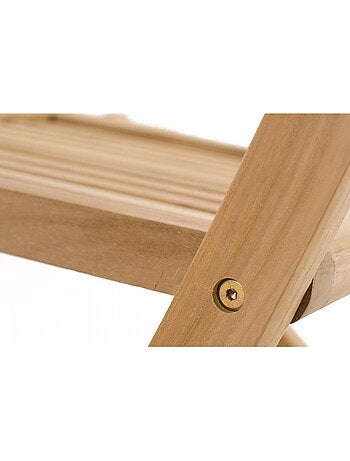 KAJANG Table de jardin ovale et 6 chaises en teck