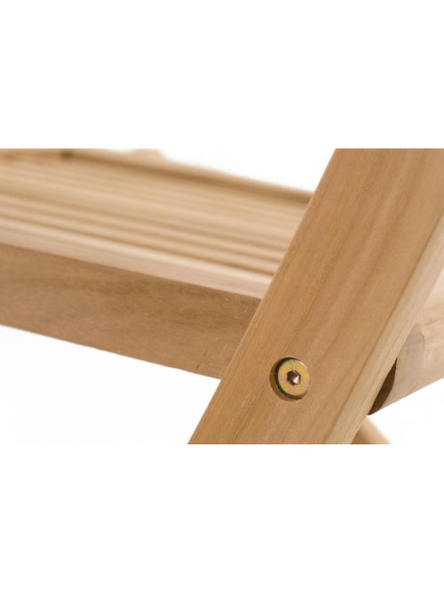 KAJANG Table de jardin ovale et 6 chaises en teck - Kiabi