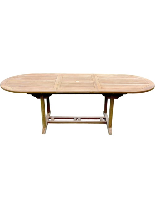 KAJANG Table ovale + 10 chaises - Kiabi