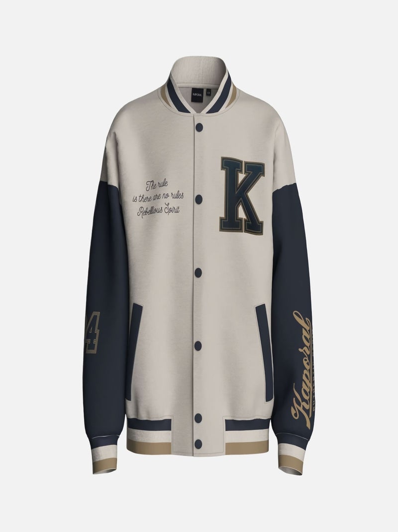 Manteau Garçon Kaporal Marco - Doudoune Avec Capuche - Bleu Navy - 100% Polyester