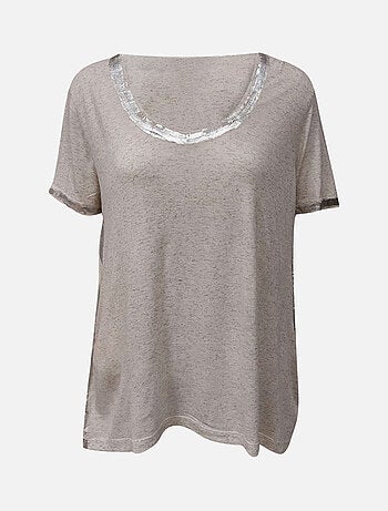 KAPORAL - T-shirt chiné col rond