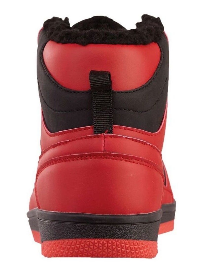 Kappa - Baskets montantes Noir Rouge - Kiabi