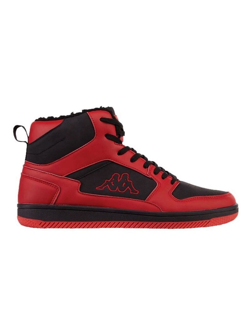 Kappa - Baskets montantes Noir Rouge - Kiabi
