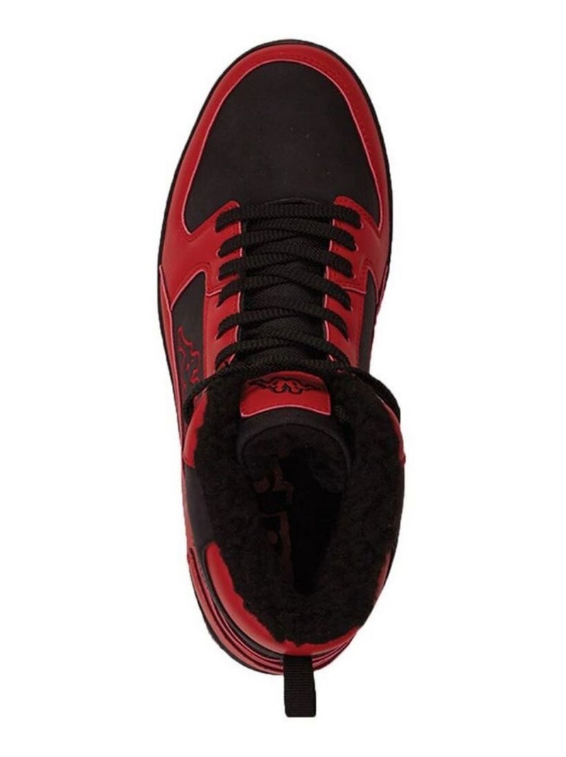Kappa - Baskets montantes Noir Rouge - Kiabi