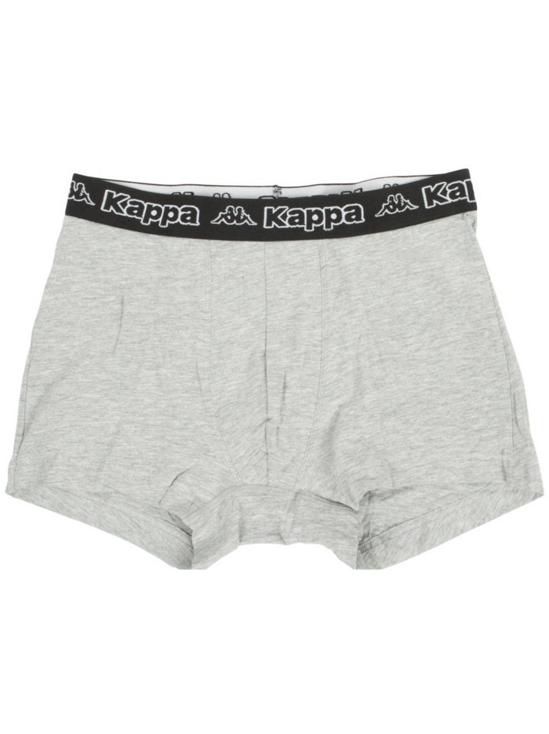 Kappa - Boxers Gris Noir - Kiabi