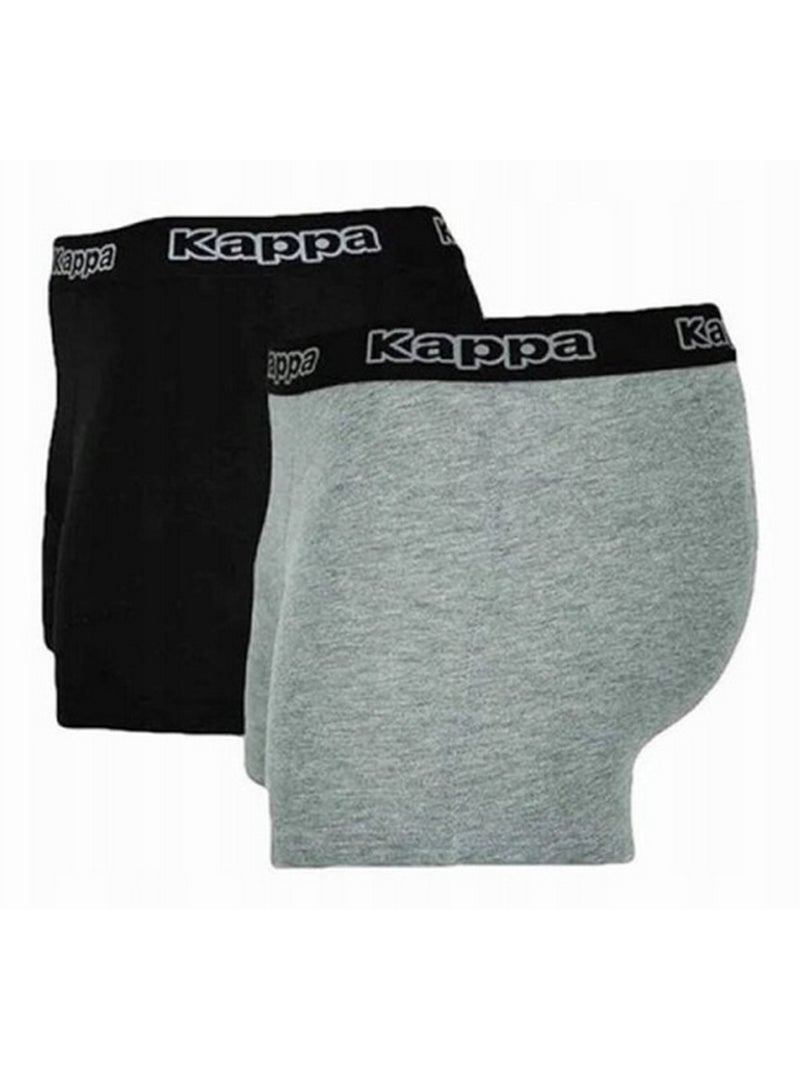 Kappa - Boxers Noir Gris - Kiabi