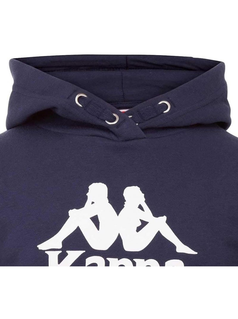 Kappa - Sweat à capuche motif/style logo TAINO Bleu marine - Kiabi