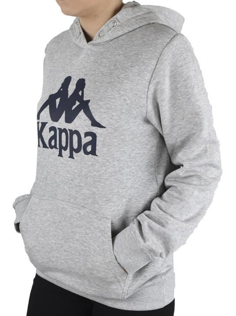 Kappa - Sweat à capuche motif/style logo TAINO Gris - Kiabi