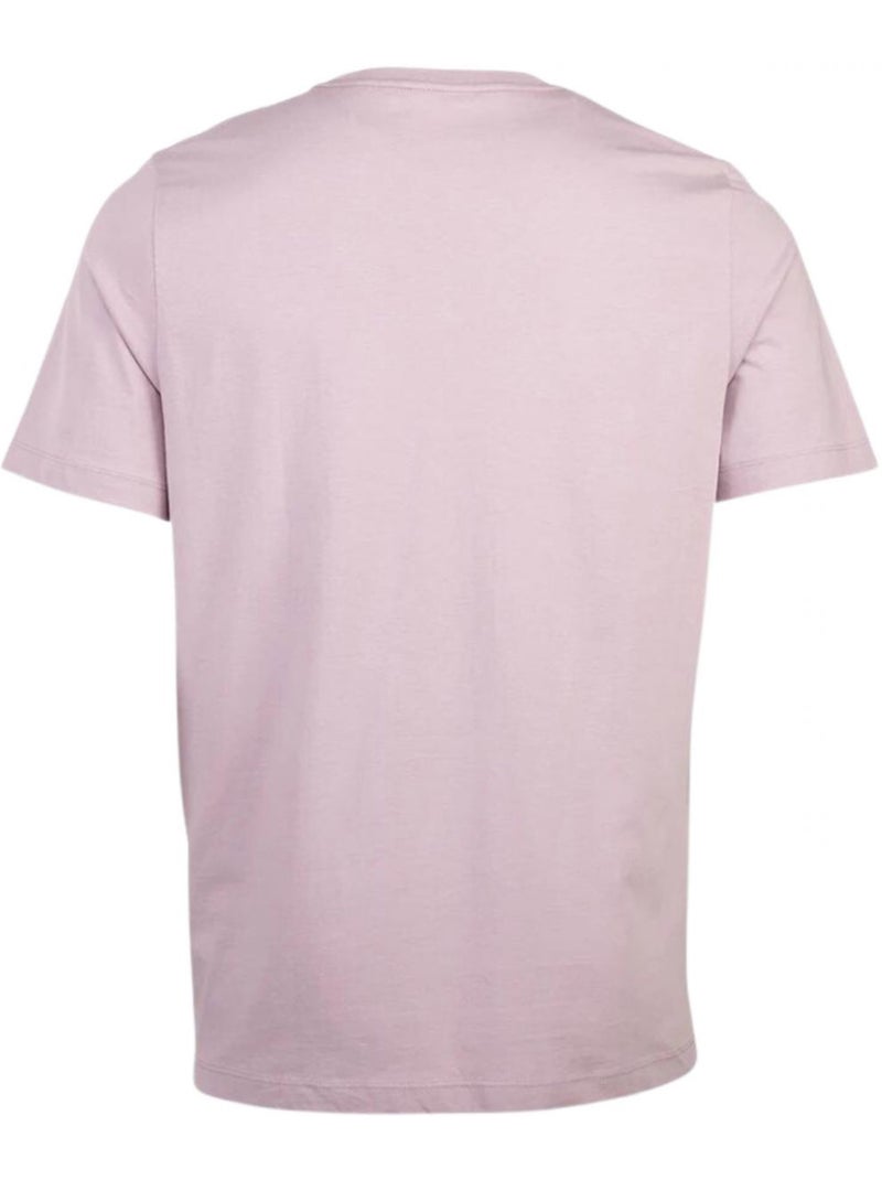 Kappa - T-shirt motif/style Logo brodé Violet clair - Kiabi