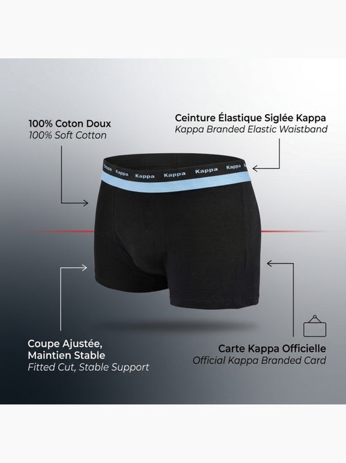 KAPPA Boxers Homme Lot de 3, Coton, Ceinture Élastique Siglée Kappa - Kiabi KAPPA Boxers Homme Lot de 3, Coton, Ceinture Élastique Siglée Kappa - Kiabi