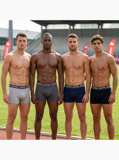 KAPPA Boxers Homme Pack de 4 (Lot) - Coton, Coffret Cadeau - Kiabi KAPPA Boxers Homme Pack de 4 (Lot) - Coton, Coffret Cadeau - Kiabi