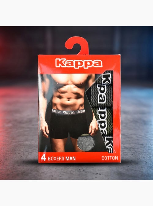 KAPPA Boxers Homme Pack de 4 (Lot) - Coton, Coffret Cadeau - Kiabi KAPPA Boxers Homme Pack de 4 (Lot) - Coton, Coffret Cadeau - Kiabi