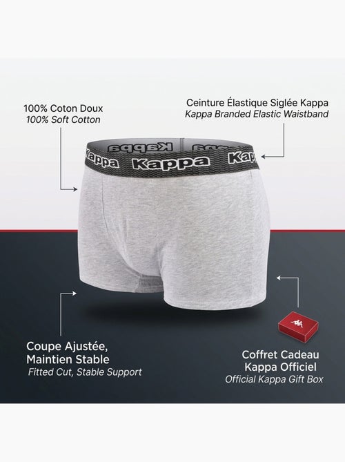 KAPPA Boxers Homme Pack de 4 (Lot) - Coton, Coffret Cadeau - Kiabi KAPPA Boxers Homme Pack de 4 (Lot) - Coton, Coffret Cadeau - Kiabi