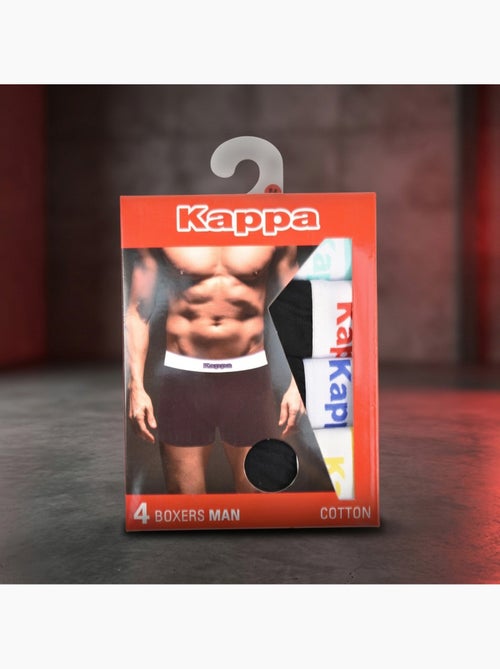 KAPPA Boxers Homme Pack de 4 (Lot) - Coton, Coffret Cadeau - Kiabi KAPPA Boxers Homme Pack de 4 (Lot) - Coton, Coffret Cadeau - Kiabi