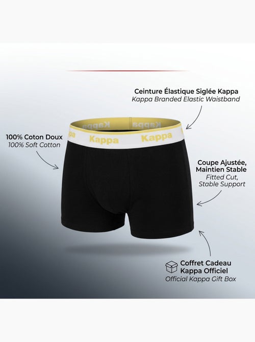 KAPPA Boxers Homme Pack de 4 (Lot) - Coton, Coffret Cadeau - Kiabi KAPPA Boxers Homme Pack de 4 (Lot) - Coton, Coffret Cadeau - Kiabi