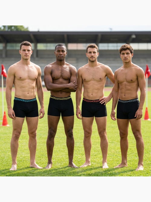 KAPPA Boxers Homme Pack de 4 (Lot) - Coton, Coffret Cadeau - Kiabi KAPPA Boxers Homme Pack de 4 (Lot) - Coton, Coffret Cadeau - Kiabi