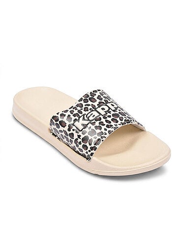 KAPPA Claquette Femme Piscine Glitter Glossy Léopard