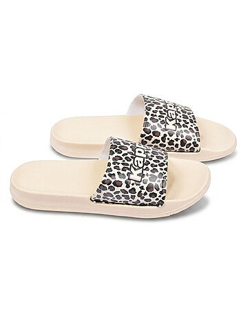 KAPPA Claquette Femme Piscine Glitter Glossy Léopard