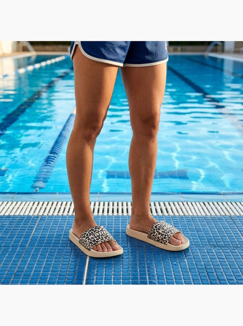 KAPPA Claquette Femme Piscine Glitter Glossy Léopard - Kiabi