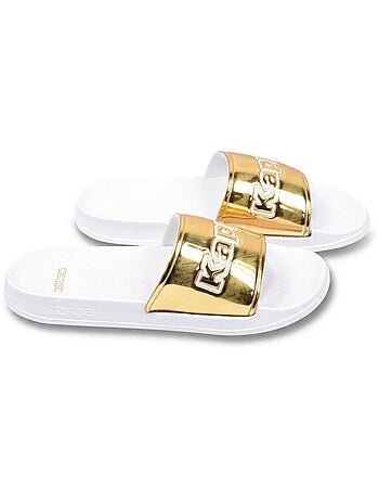 KAPPA Claquette Femme Piscine Glitter Glossy Léopard