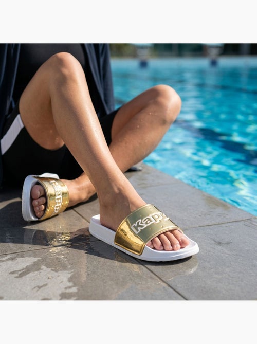 KAPPA Claquette Femme Piscine Glitter Glossy Léopard - Kiabi