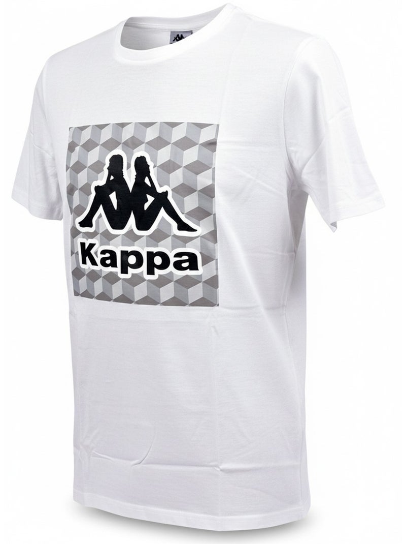 Kappa Pyjama Court Homme Coton Blanc - Kiabi