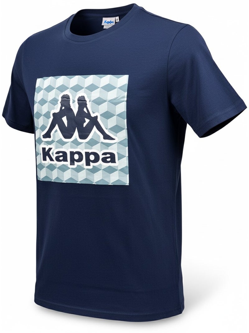 Kappa Pyjama Court Homme Coton Bleu marine - Kiabi