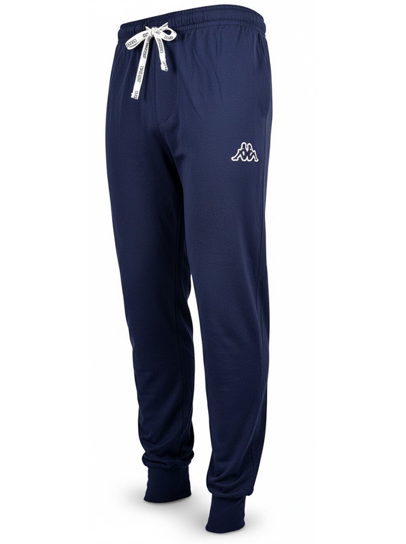 Kappa Pyjama Homme Long Coton Bleu Gris - Kiabi