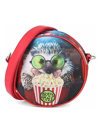 Karactermania Krazymals Hedgehog Sac à Bandoulière Rond, Multicolore