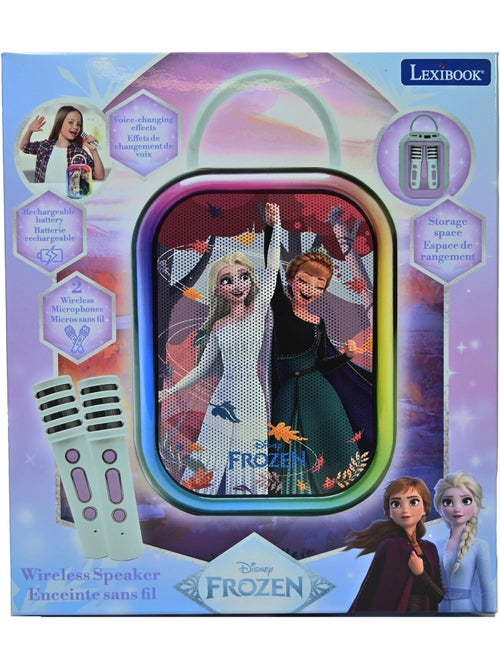 Karaoke Bluetooth La reine des neiges avec 2 micros sans fil - Kiabi Karaoke Bluetooth La reine des neiges avec 2 micros sans fil - Kiabi