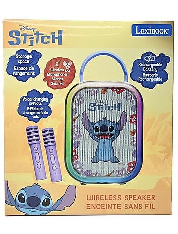 Karaoke Bluetooth Stitch avec 2 micros sans fil