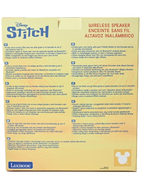 Karaoke Bluetooth Stitch avec 2 micros sans fil - Kiabi Karaoke Bluetooth Stitch avec 2 micros sans fil - Kiabi