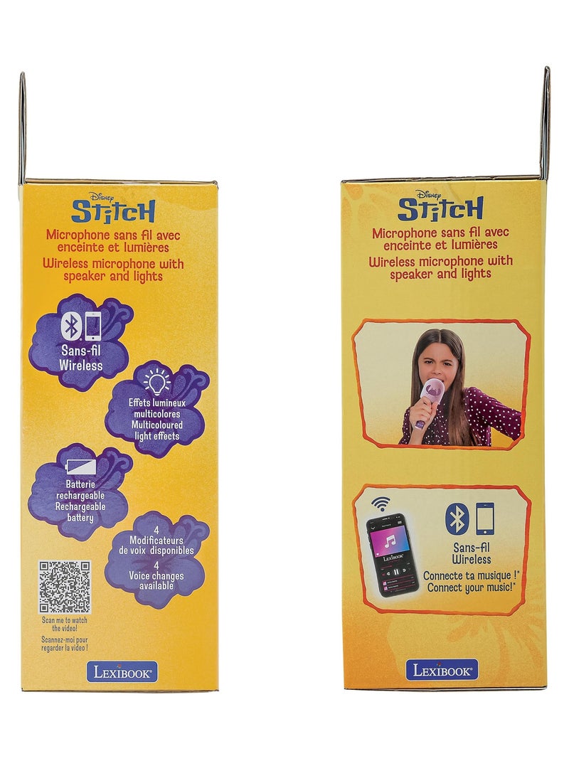 Karaoke Microphone Angel - Microphone avec effets sonores et lumineux Rose - Kiabi