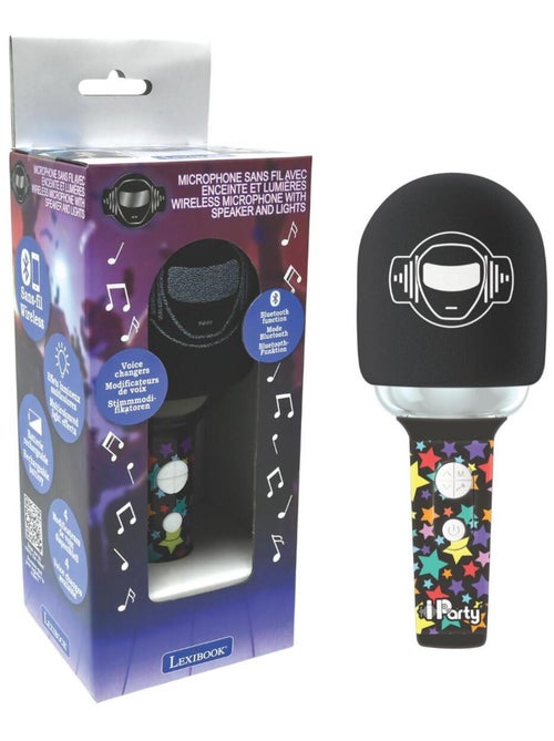 Karaoke Microphone Bluetooth/Sans fil avec effets sonores et lumineux - Kiabi