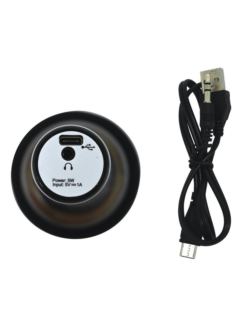 Karaoke Microphone Bluetooth/Sans fil avec effets sonores et lumineux Noir - Kiabi