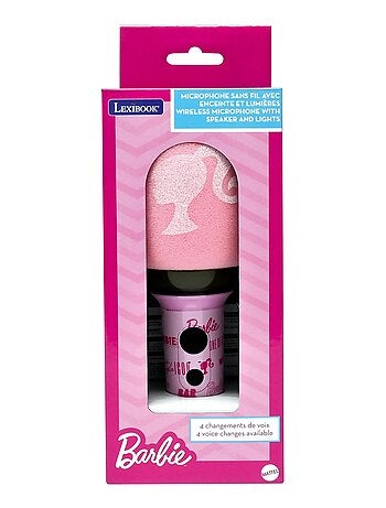 Karaoke microphone bluetooth/sans fil barbie avec effets sonores et lumineux