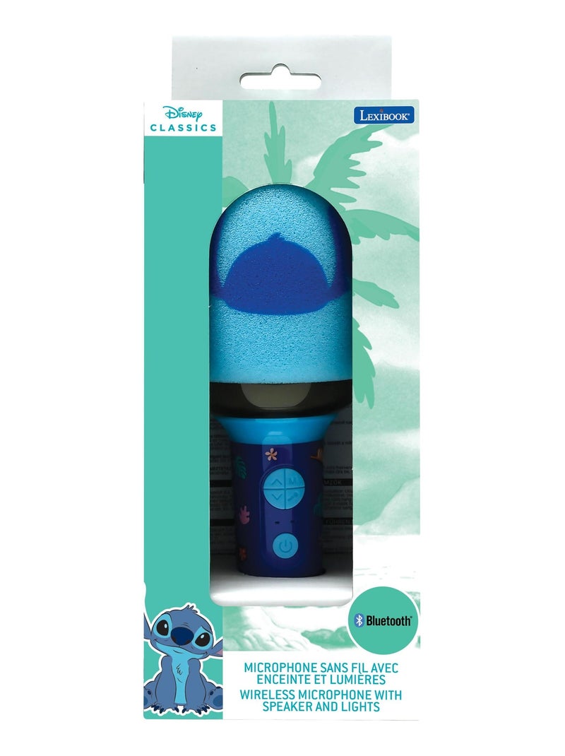 Karaoke Microphone Bluetooth/Sans fil Sitch avec effets sonores et lumineux Bleu - Kiabi
