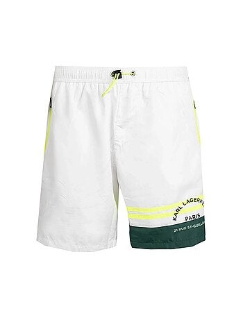 Karl Lagerfeld - Short de bain motif/style Détail contrasté