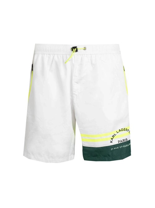 Karl Lagerfeld - Short de bain motif/style Détail contrasté - Kiabi