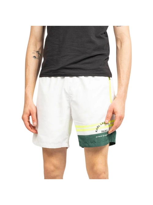 Karl Lagerfeld - Short de bain motif/style Détail contrasté - Kiabi