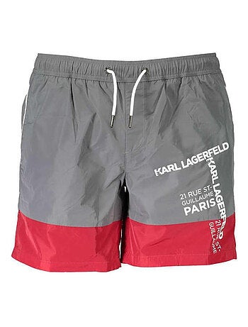 Karl Lagerfeld - Short de bain motif/style Deux Tons