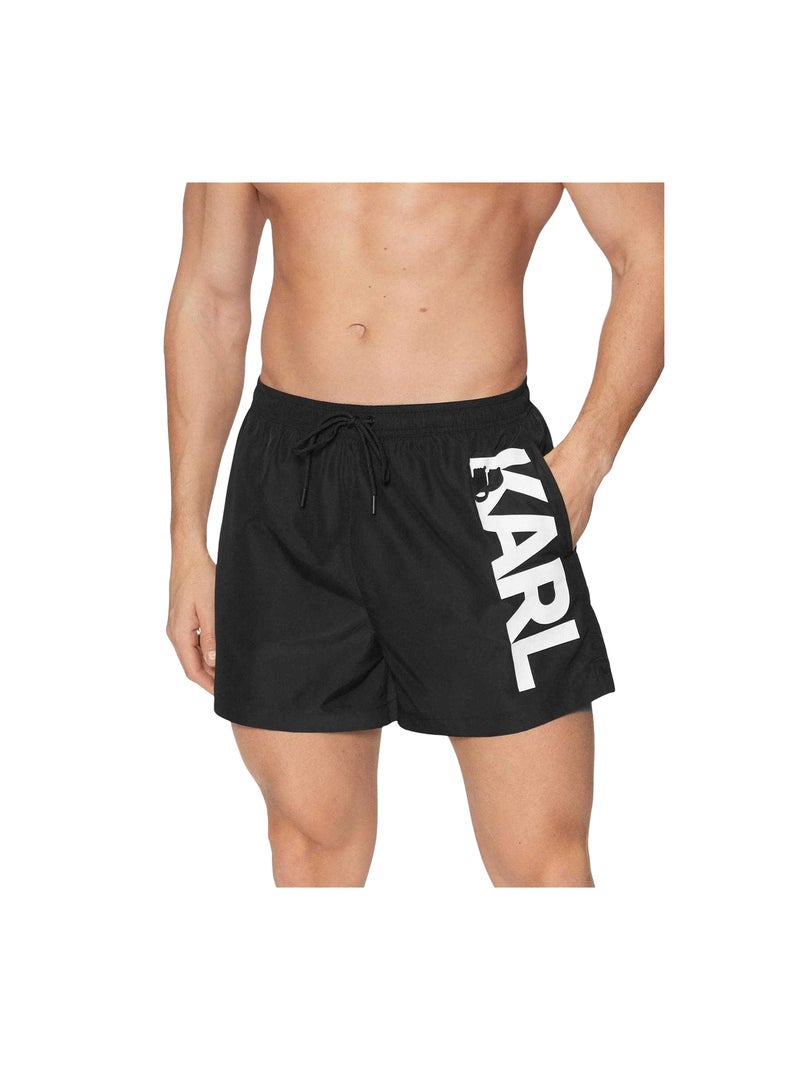 Karl Lagerfeld - Short de bain motif/style logo Noir - Kiabi