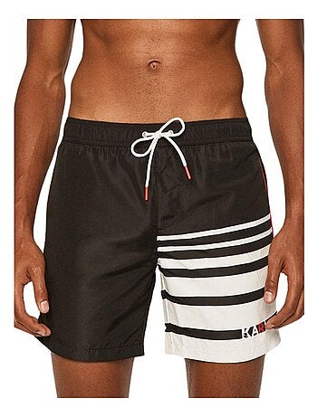 Karl Lagerfeld - Short de bain motif/style rayures contrastées