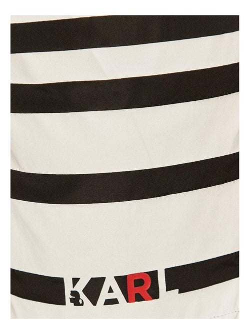 Karl Lagerfeld - Short de bain motif/style rayures contrastées - Kiabi