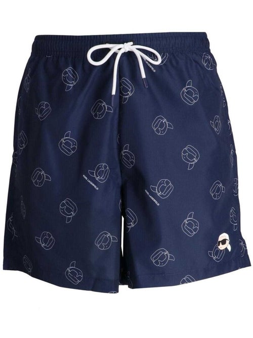 Karl Lagerfeld - Short de bain motif/style Symbole KARLHEAD - Kiabi
