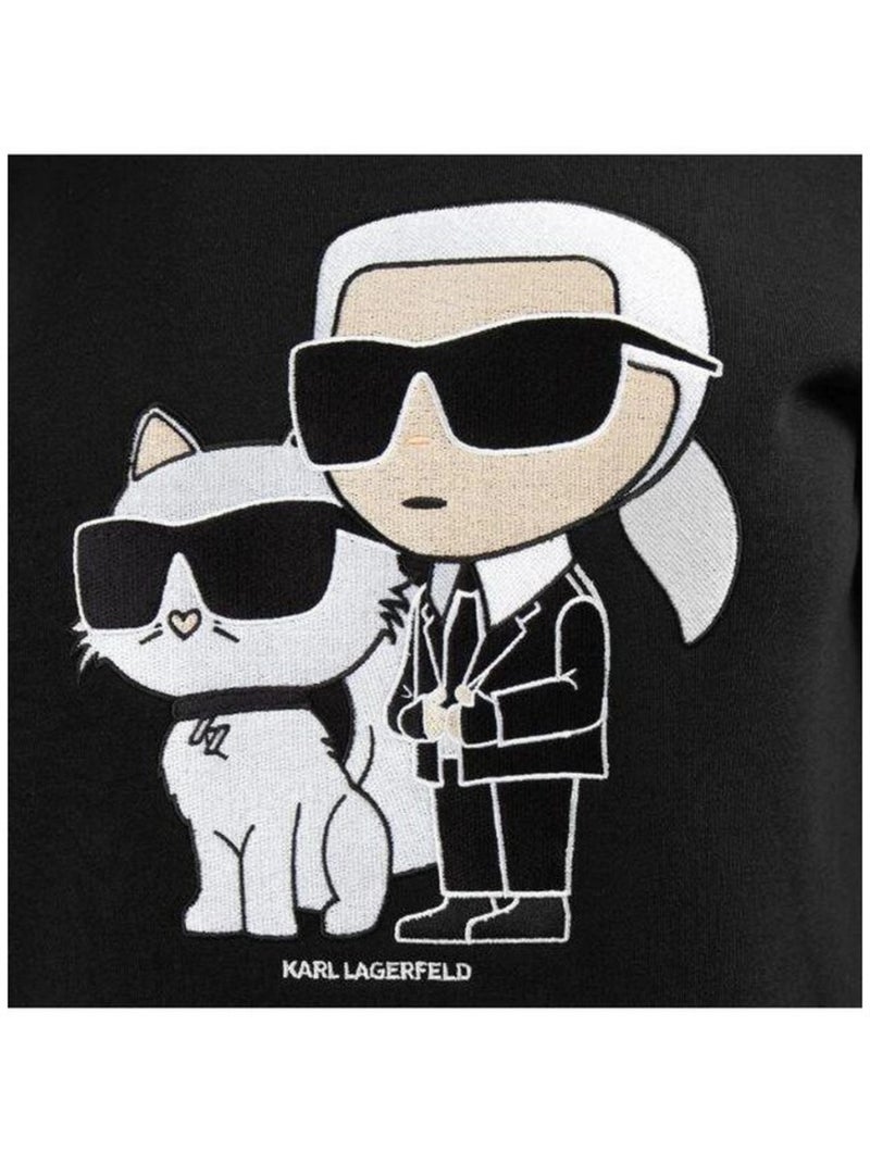 Karl Lagerfeld - Sweat motif/style imprimé Noir - Kiabi
