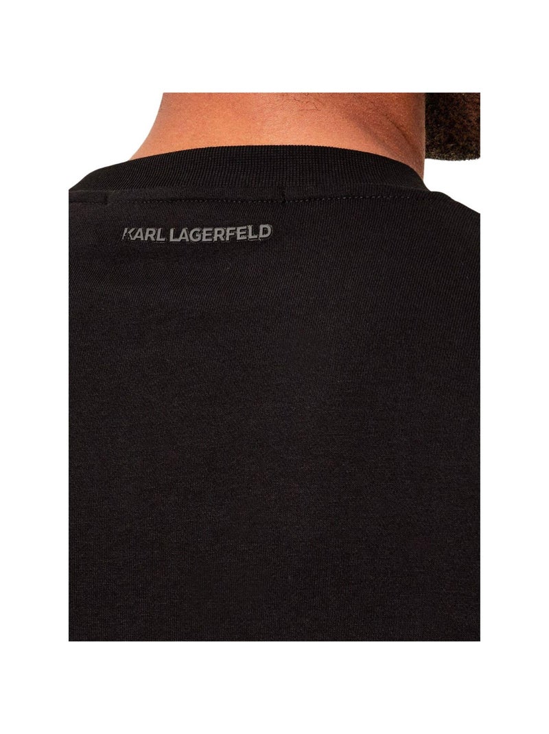 Karl Lagerfeld - Sweat motif/style logo Noir - Kiabi