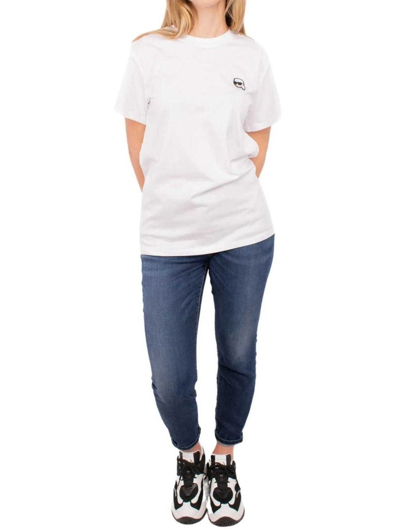Karl Lagerfeld - T-shirt motif/style logo Blanc - Kiabi