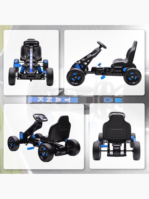 Kart à pédales enfant Go Kart carter chaine fermé dossier haut - Kiabi